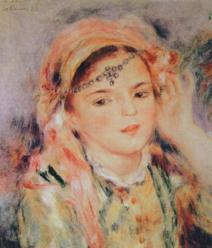Pierre Renoir Algerian Woman Norge oil painting art